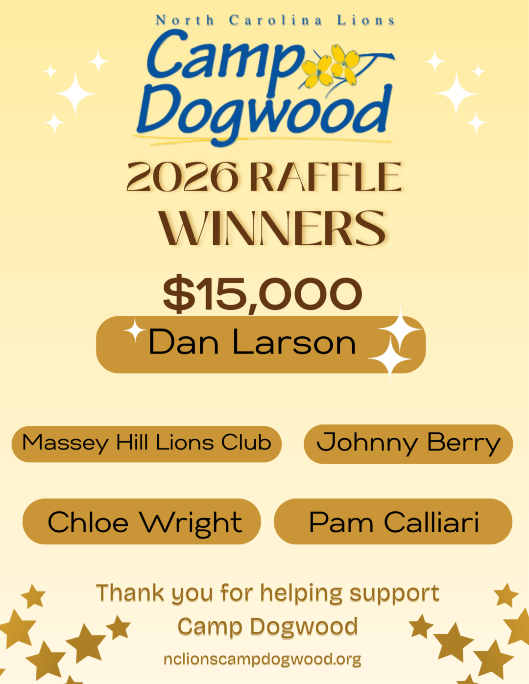 Camp Dogwood Raffle - North Carolina Lions Foundation